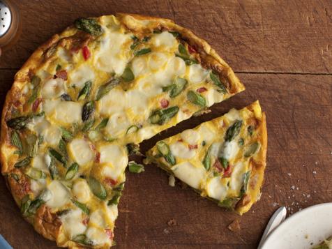 Giada De Laurentiis Makes Her Frittata With Asparagus, Tomatoes and Fontina