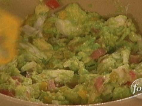 Jicama Slices with Avocado and Crab Salad