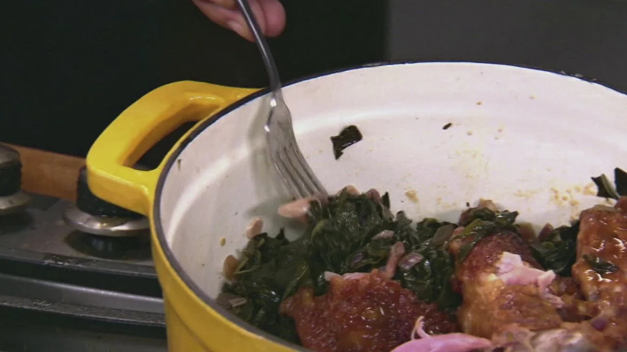 Chef Symon's Southern Greens