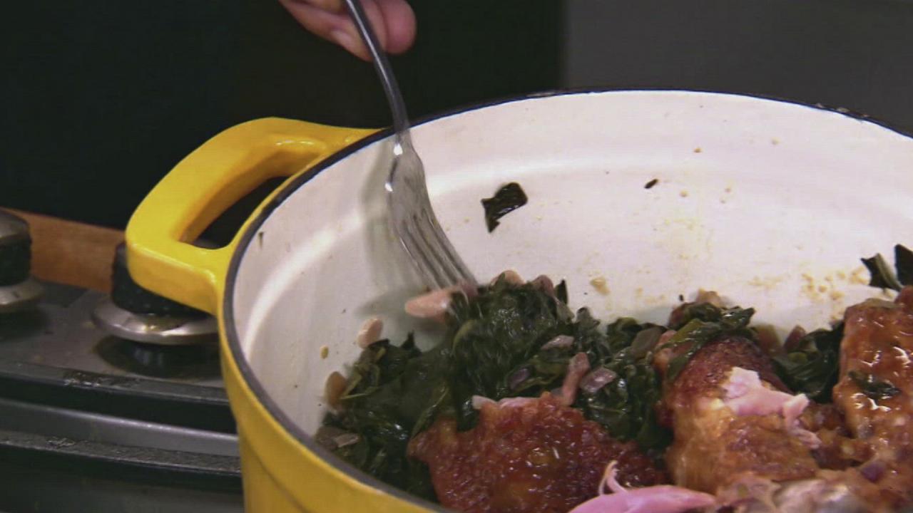 Chef Symon's Southern Greens