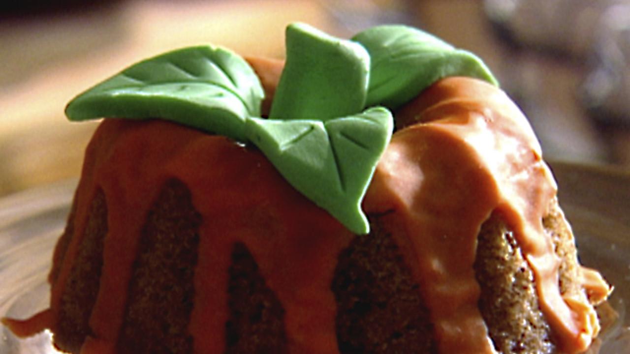 Orange-Glazed Pumpkin Bundts