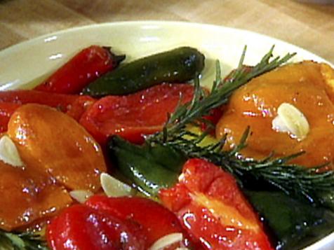 Orzo with Roasted Peppers, Olives, and Goat Cheese