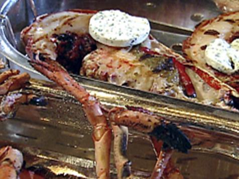 Grilled Blue Lobster with Greek Vegetables