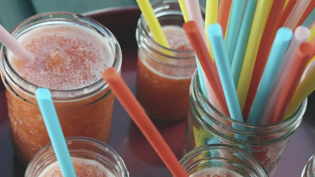 Strawberry Lemonade Slushies