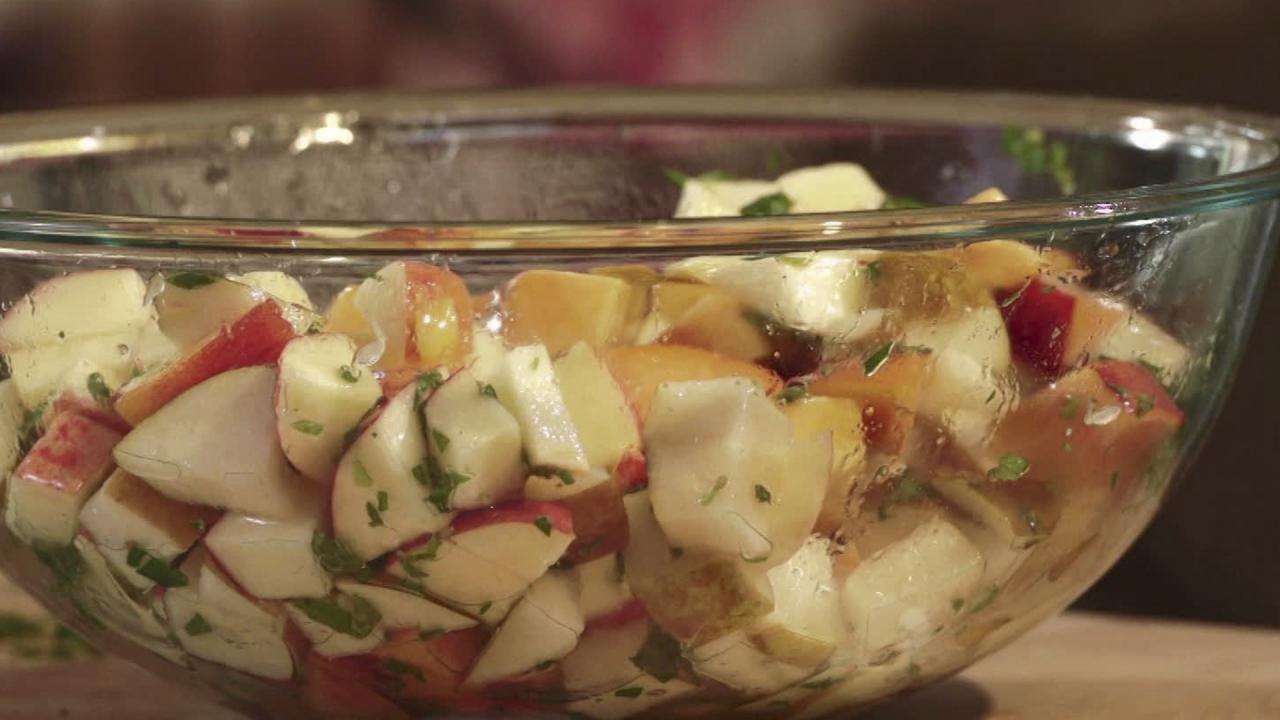 Apple, Pear and Peach Salad