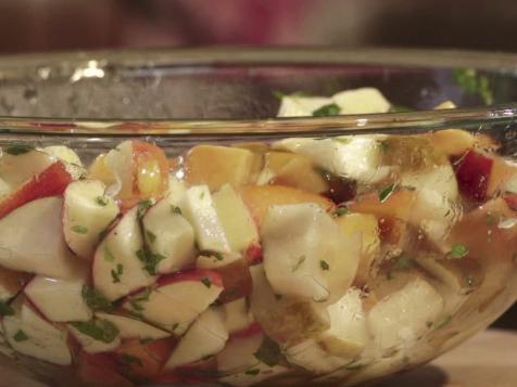 Apple and Pear Fruit Salad with Honey-Lime Vinaigrette