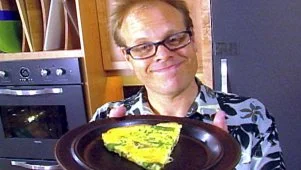 Alton Brown's Hearty Ham and Asparagus Frittata