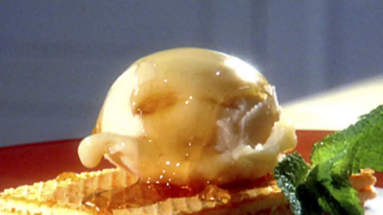 Simple Peach Sorbet