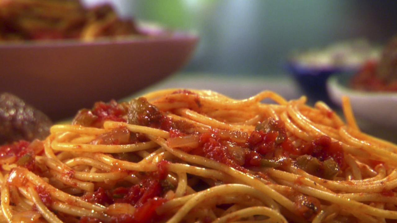 Mega-Meatballs and Spaghetti