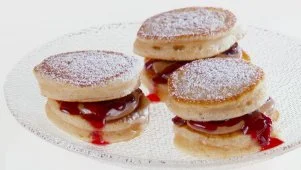 Silver Dollar Pancake Sandwich