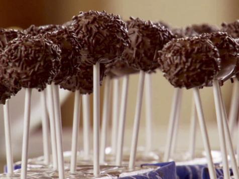 Dark Chocolate Brownie Pops