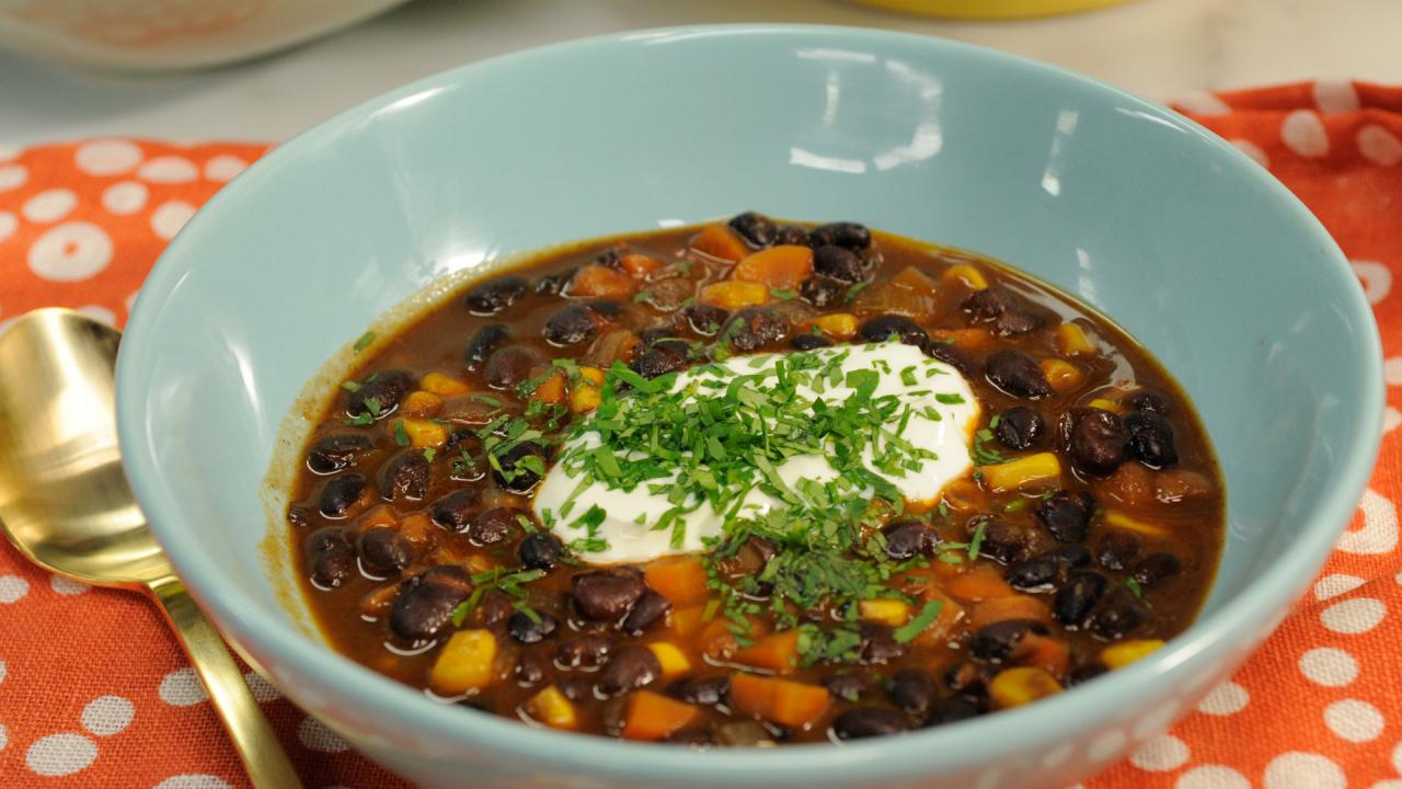 Smoky Black Bean Bisque