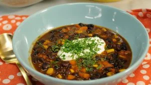 Smoky Black Bean Bisque