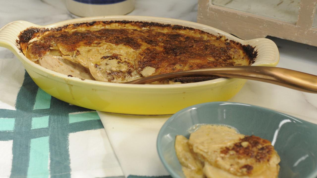 Porcini-Soy Potato Gratin