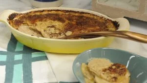 Porcini-Soy Potato Gratin