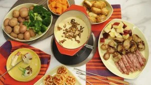 Garlic Mushroom Fondue