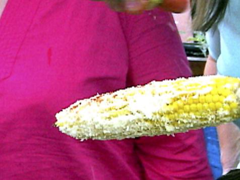 Roasted Corn with Parmesan and Cayenne