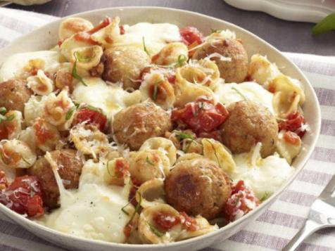 Orecchiette with Mini Chicken Meatballs