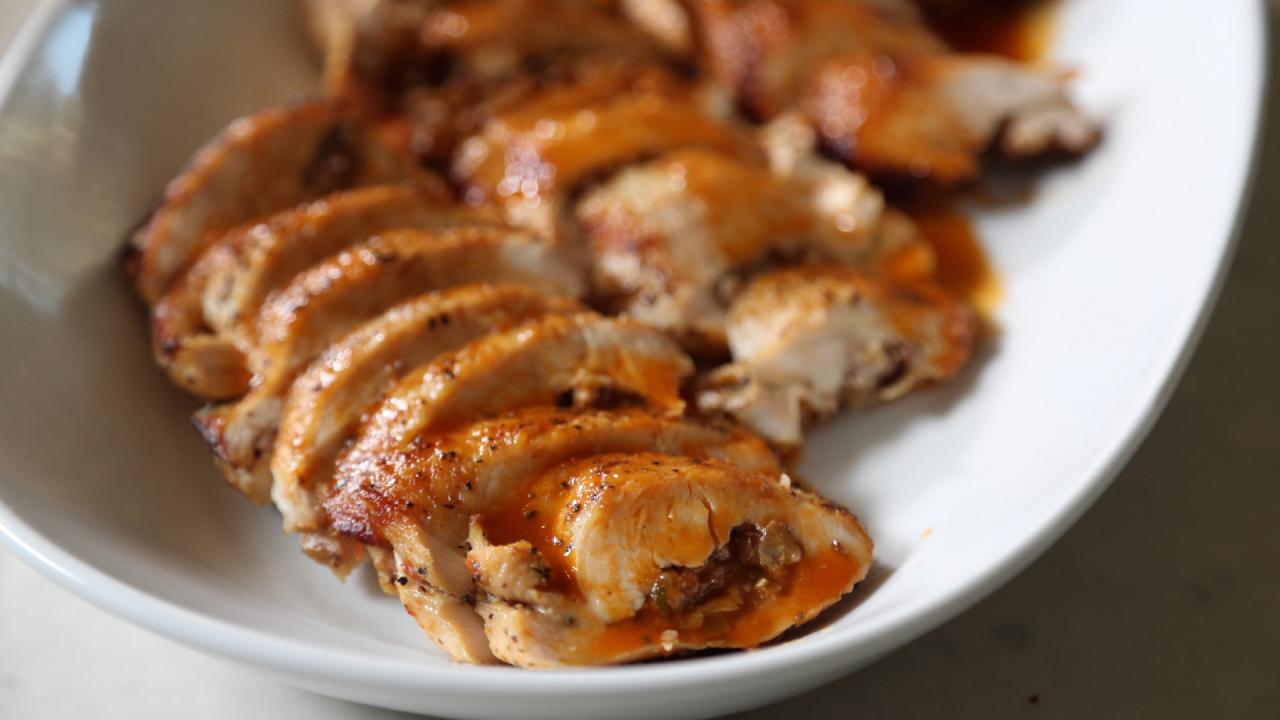Pecan-Stuffed Chicken Breasts