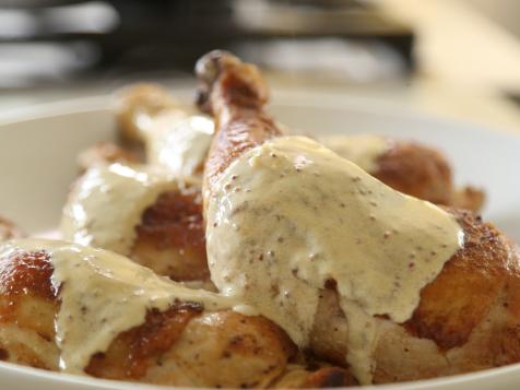 Pan-Roasted Chicken with Creamy Mustard Sauce