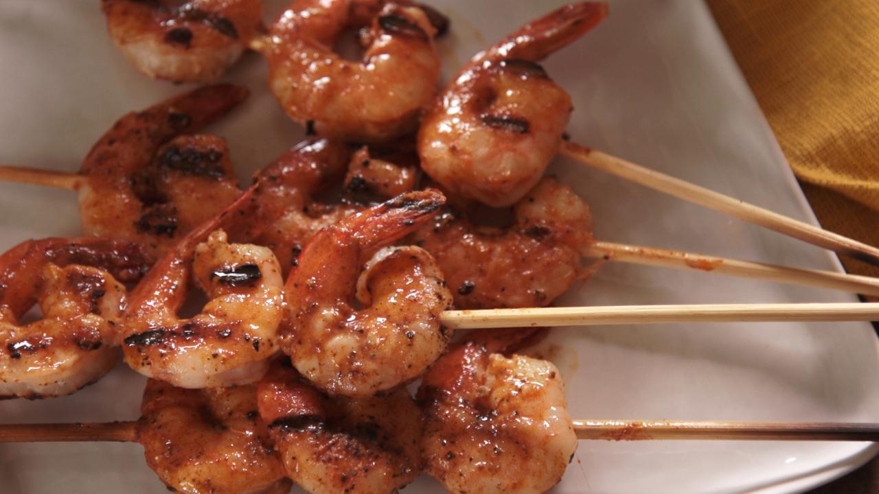 Nancy's Buffalo Shrimp Skewers