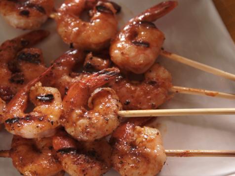 Nancy's Buffalo Shrimp Skewers