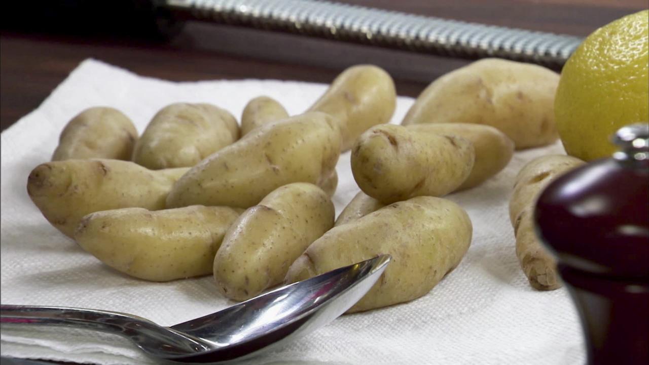 Fingerling Potatoes and Leeks