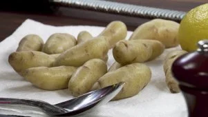Fingerling Potatoes and Leeks