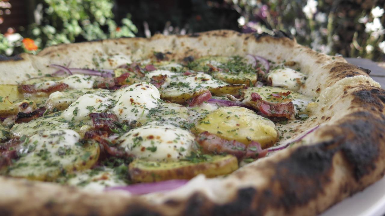Red Potato and Pancetta Pizza
