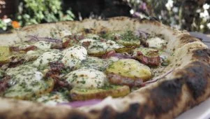 Red Potato and Pancetta Pizza