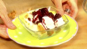 Blackberry Angel Food Cake