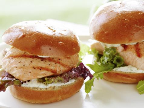 Ina's Grilled Salmon Sandwich