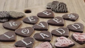 Chocolate Message Cookies