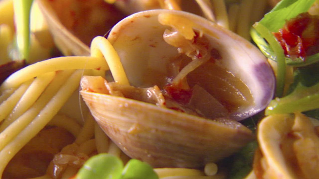 Pinot and Seafood Spaghetti