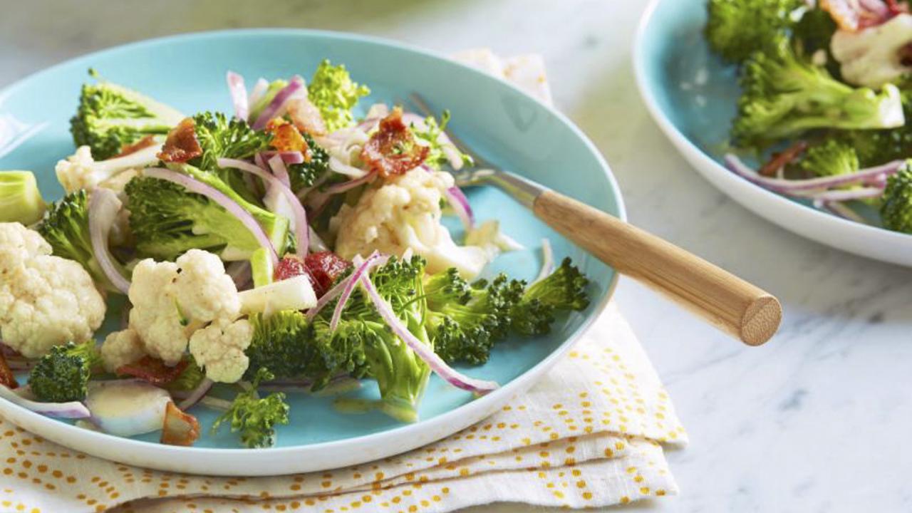 Broccoli and Cauliflower Salad