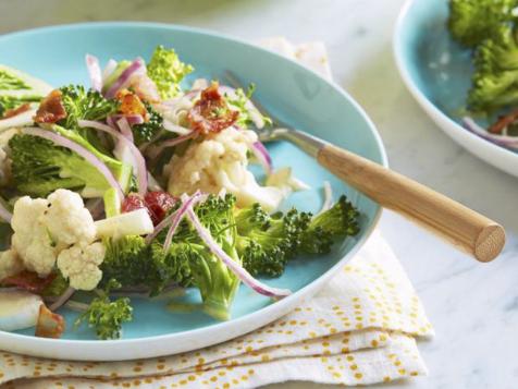 Broccoli and Cauliflower Salad