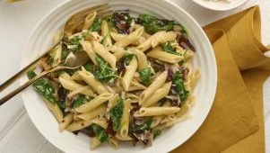 Penne with Treviso and Goat Cheese