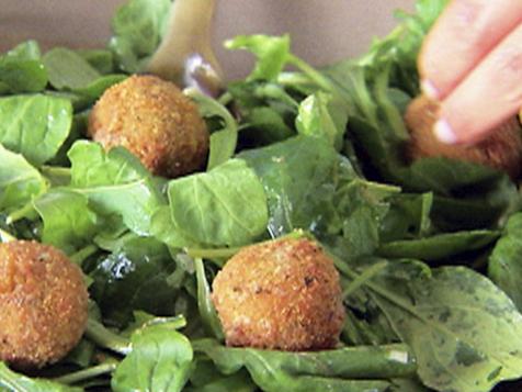 Arugula Salad with Fried Gorgonzola