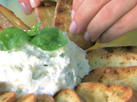 Savory Goat Cheese Crostini