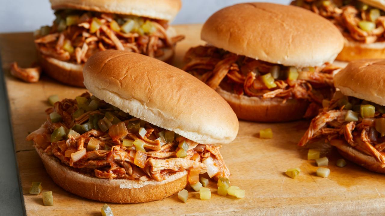 Saucy BBQ Chicken Sammies