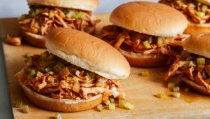 Saucy BBQ Chicken Sammies