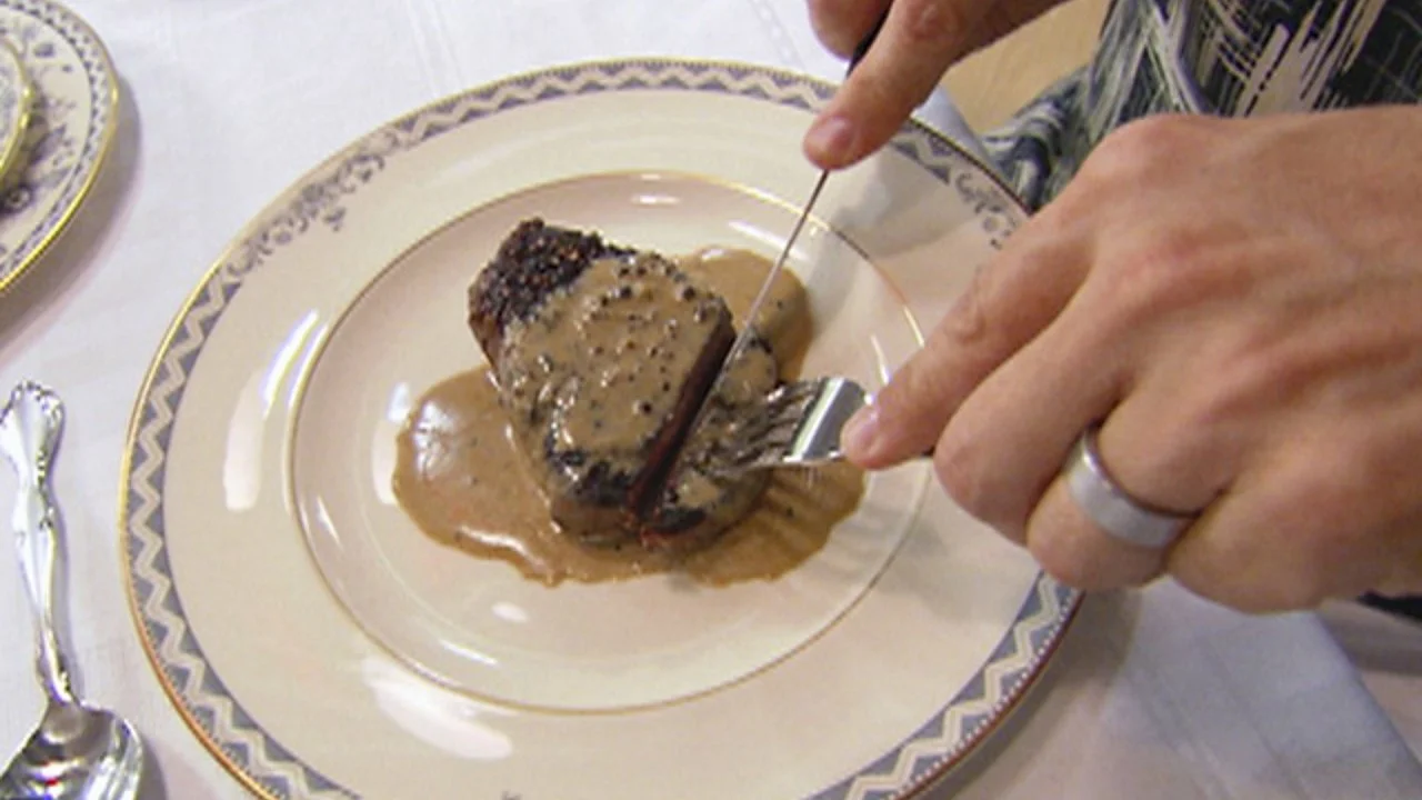 Alton Brown's Classic Steak au Poivre