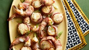 Bacon with Shrimp and Scallops