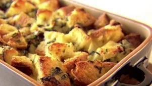 Spinach and Pancetta Strata