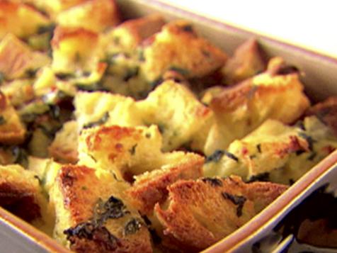 Spinach and Pancetta Strata