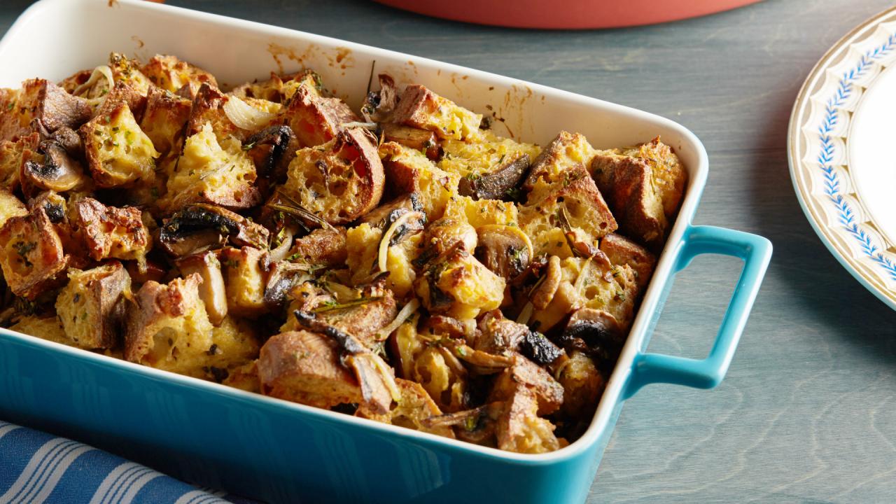 Wild Mushroom Bread Pudding