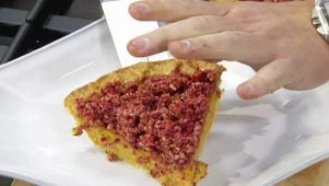 Cranberry Topped Pumpkin Pie