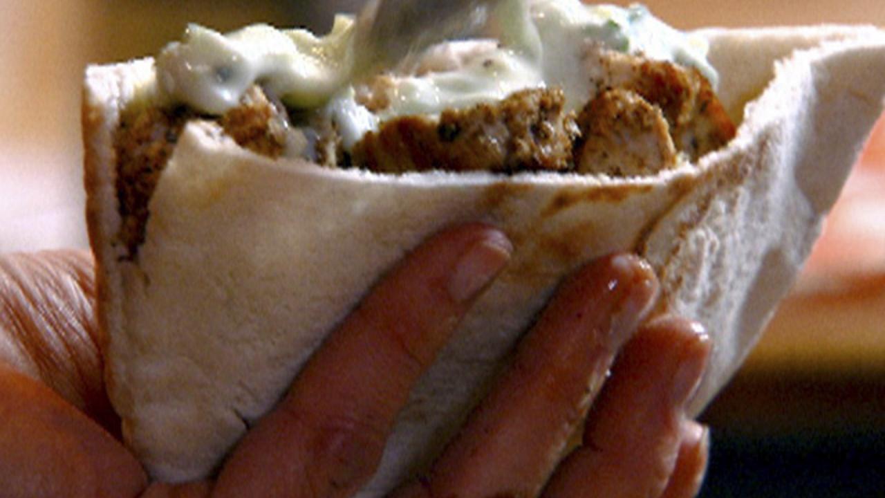 Turkey Souvlaki Pita Pockets