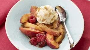 Rachael's Peach Melba Saute