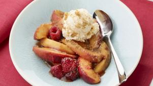 Rachael's Peach Melba Saute